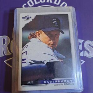 Bret Saberhagen Colorado Rockies score 96 #292 baseball card